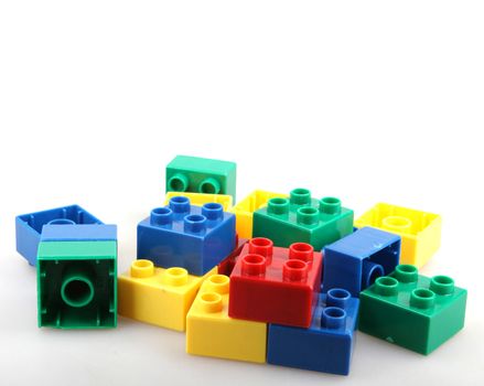 Building Blocks Isolated On White