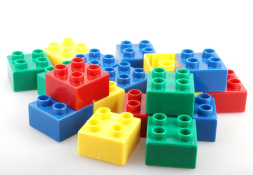 Building Blocks Isolated On White