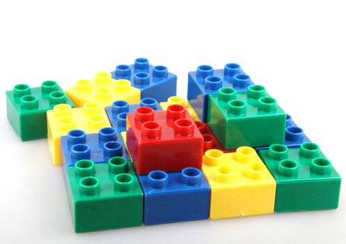 Building Blocks Isolated On White