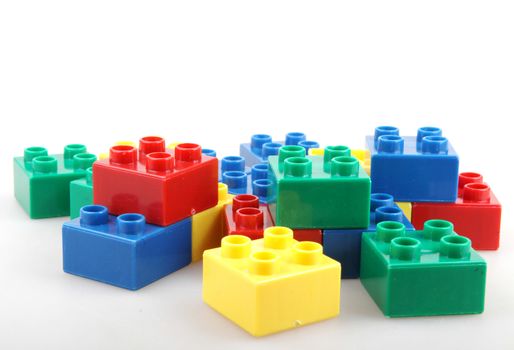 Building Blocks Isolated On White