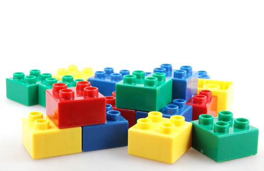 Building Blocks Isolated On White