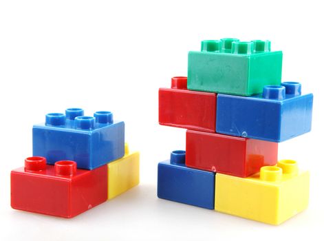 Building Blocks Isolated On White