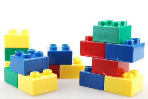 Building Blocks Isolated On White