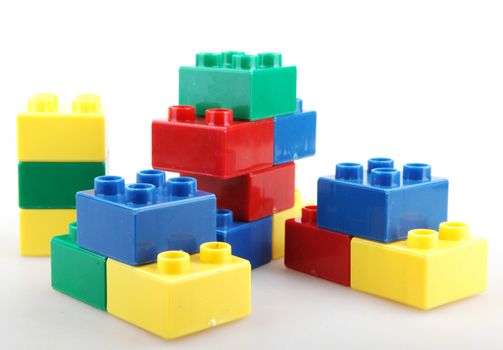Building Blocks Isolated On White