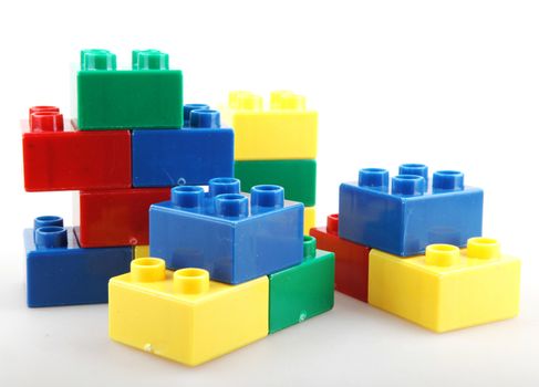 Building Blocks Isolated On White