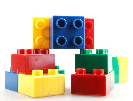 Building Blocks Isolated On White