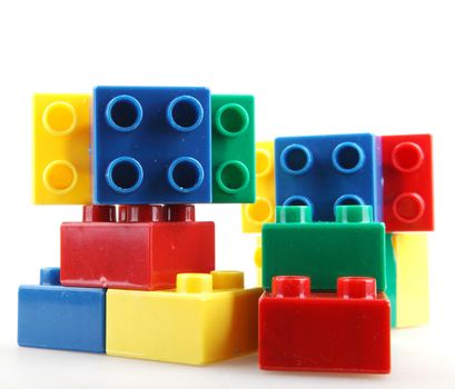 Building Blocks Isolated On White
