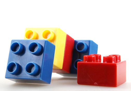 Building Blocks Isolated On White