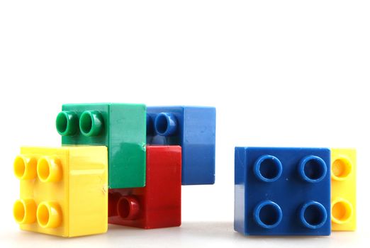 Building Blocks Isolated On White
