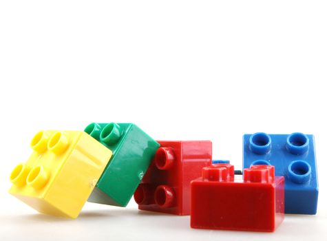 Building Blocks Isolated On White