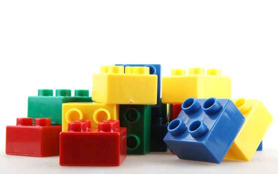 Building Blocks Isolated On White
