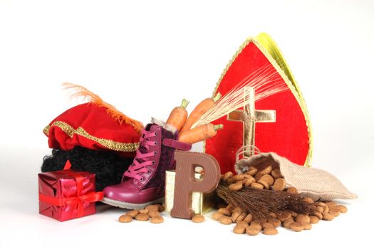 Celebrants of the Sinterklaas celebration are given their initials made out of chocolate.