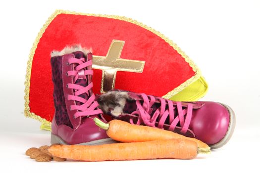 Celebrants of the Sinterklaas celebration are given their initials made out of chocolate.