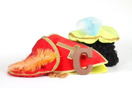 Celebrants of the Sinterklaas celebration are given their initials made out of chocolate.