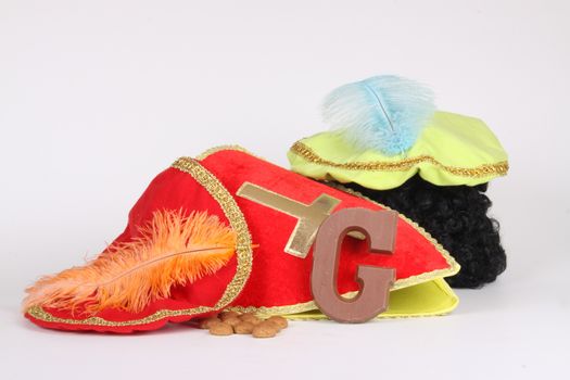 Celebrants of the Sinterklaas celebration are given their initials made out of chocolate.