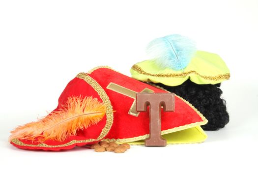 Celebrants of the Sinterklaas celebration are given their initials made out of chocolate.