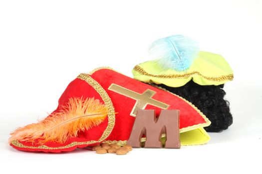Celebrants of the Sinterklaas celebration are given their initials made out of chocolate.