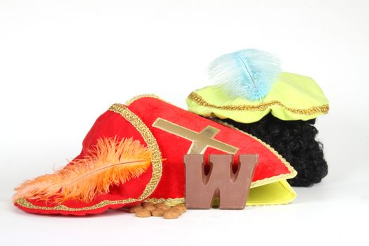 Celebrants of the Sinterklaas celebration are given their initials made out of chocolate.