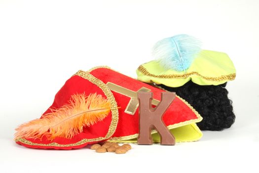 Celebrants of the Sinterklaas celebration are given their initials made out of chocolate.