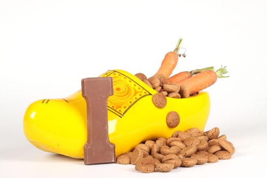 Celebrants of the Sinterklaas celebration are given their initials made out of chocolate.