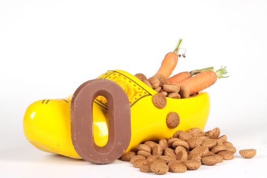 Celebrants of the Sinterklaas celebration are given their initials made out of chocolate.