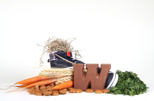 Celebrants of the Sinterklaas celebration are given their initials made out of chocolate.