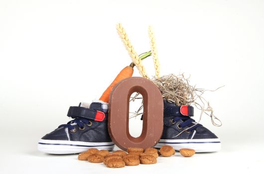 Celebrants of the Sinterklaas celebration are given their initials made out of chocolate.