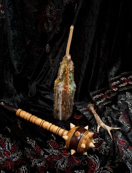 wooden  mace
