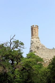 Devin castle (near Bratislava at the border with Austria). Slavac Republic