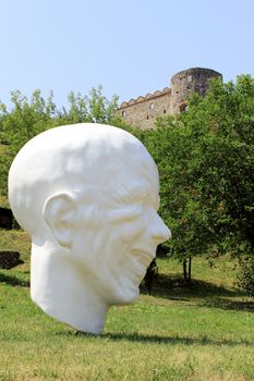 Devin castle (near Bratislava at the border with Austria). Slavac Republic