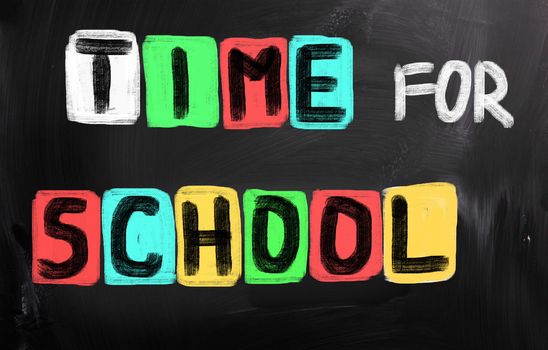 Time For School Concept