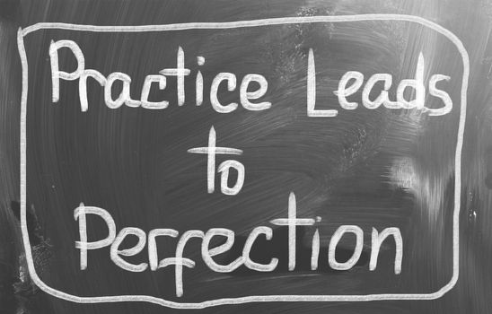 Practice Leads To Perfection Concept