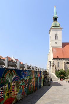 Michal Tower (Michalska Brana), Bratislava, Historic City Gate. Slovak Republic. 