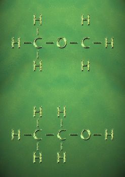 Abstract background whith chemistry structure scheme