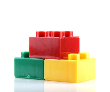 Building Blocks Isolated On White