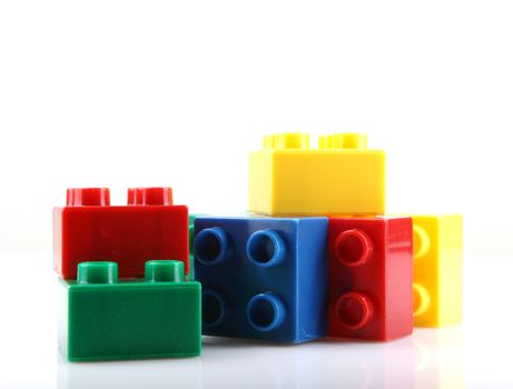 Building Blocks Isolated On White