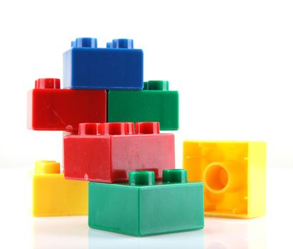 Building Blocks Isolated On White