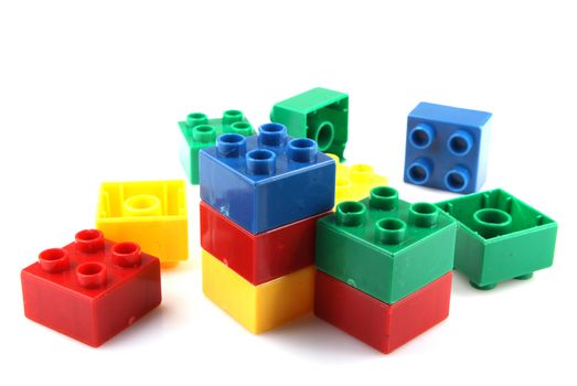 Building Blocks Isolated On White