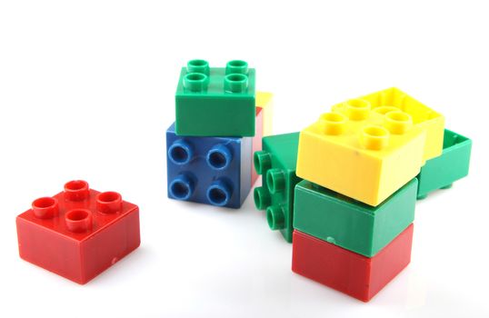 Building Blocks Isolated On White