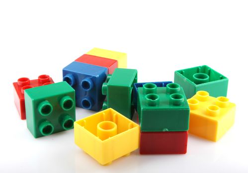 Building Blocks Isolated On White