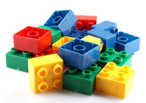 Building Blocks Isolated On White
