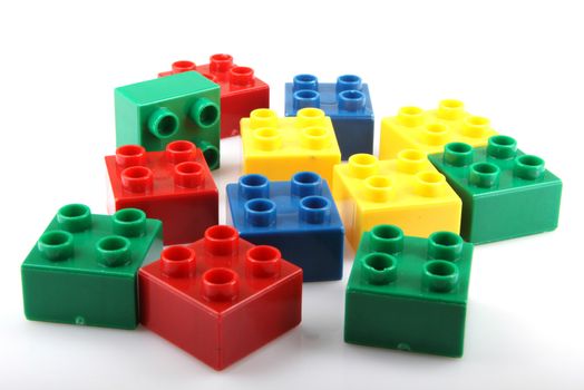 Building Blocks Isolated On White