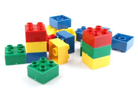 Building Blocks Isolated On White