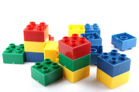 Building Blocks Isolated On White