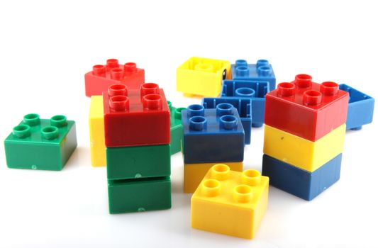 Building Blocks Isolated On White