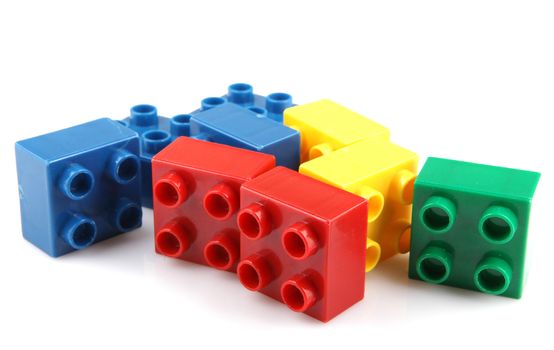 Building Blocks Isolated On White
