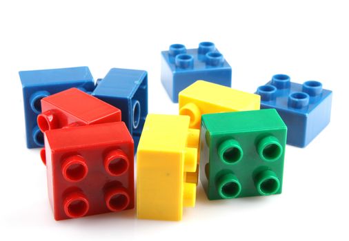 Building Blocks Isolated On White
