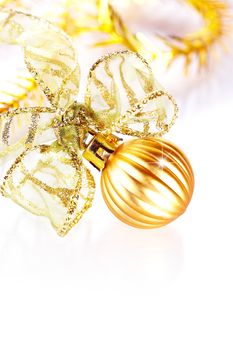 New Year's balls. Christmas tree decorations. Christmas jewelry. New Year's tinsel.