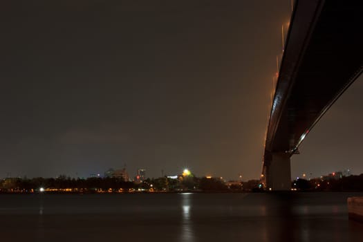 Thailand Rama XIIII  Bridge at night