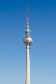Fernsehturm is a television tower in the city centre. The tower was constructed between 1965 and 1969 by the administration of the German Democratic Republic. With its height of 368 meters, it is the tallest structure in Germany.
